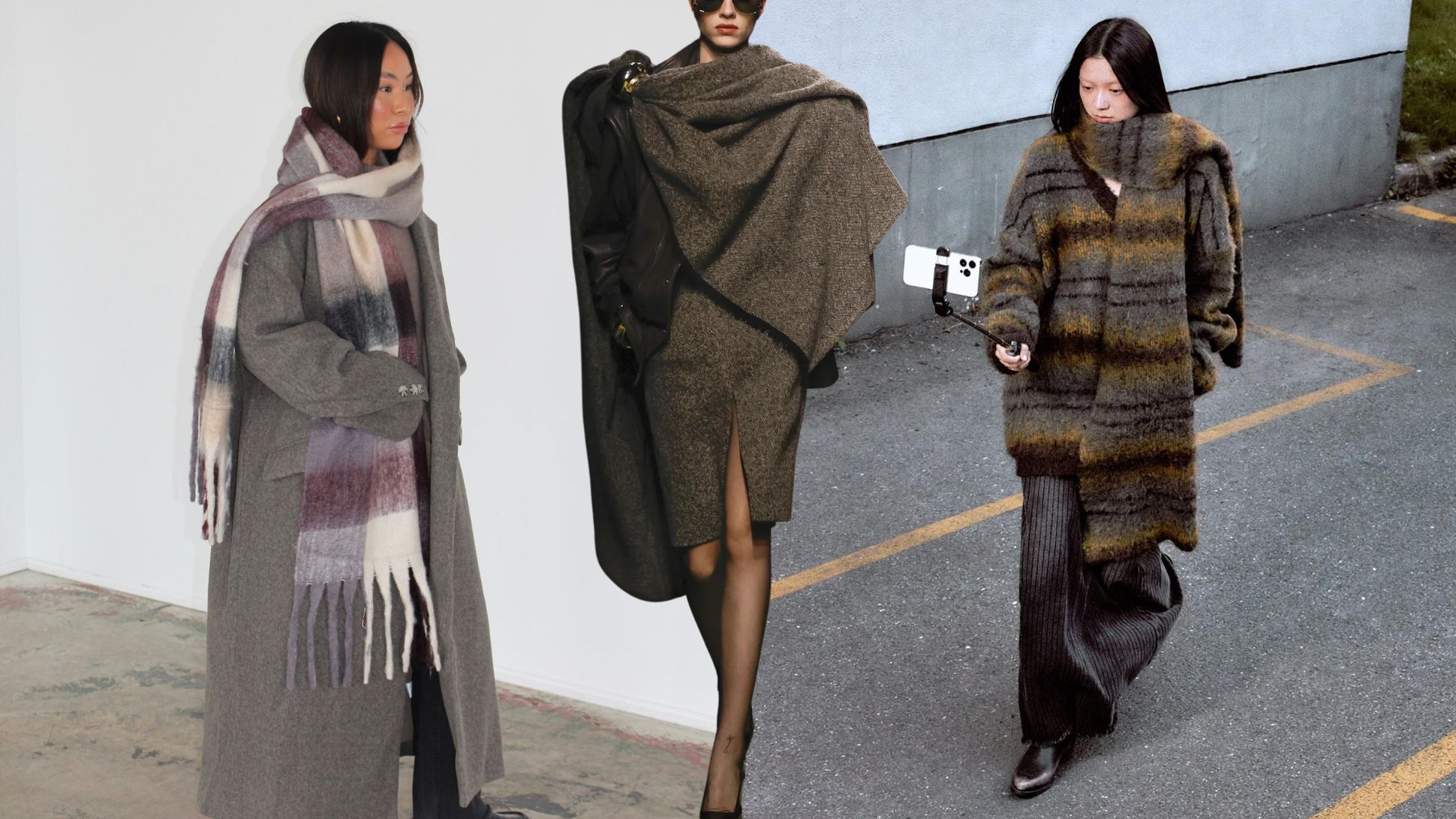 Đón gió mùa cùng những bản phối cùng khăn quàng cổ ngoại cỡ