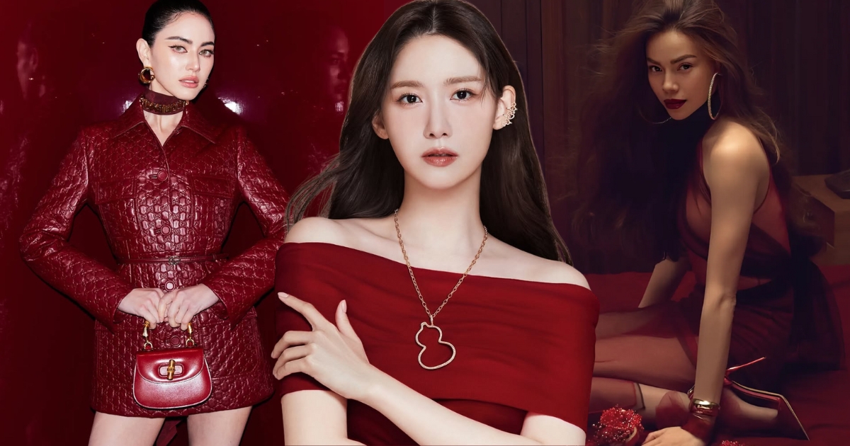 Màu đỏ chiếm lĩnh những bản phối thời trang rực rỡ