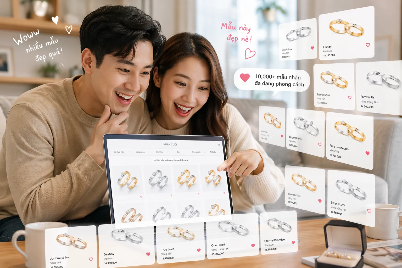 Mua nhẫn cưới sớm: Cách cặp đôi tinh tế đặt một dấu neo vững chãi cho bến đỗ hạnh phúc